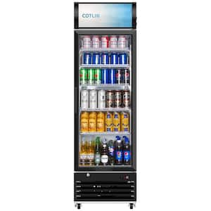 25 in. 12.5 cu. ft. Commercial Refrigerator in Coated Steel with Glass Door, 32°F to 50°F