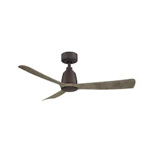 Kute 44 in. Indoor/Outdoor Matte Greige Ceiling Fan with Remote Control and DC Motor