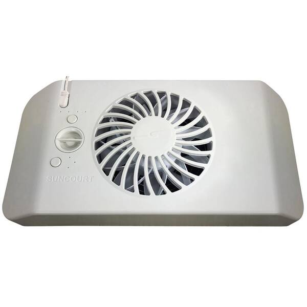 Suncourt Flush Fit Smart Register Booster Fan W- Adapter Plate - Brown