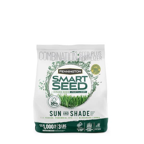 Smart Seed Sun and Shade North 3 lb. 750 sq. ft. Grass Seed and Lawn Fertilizer