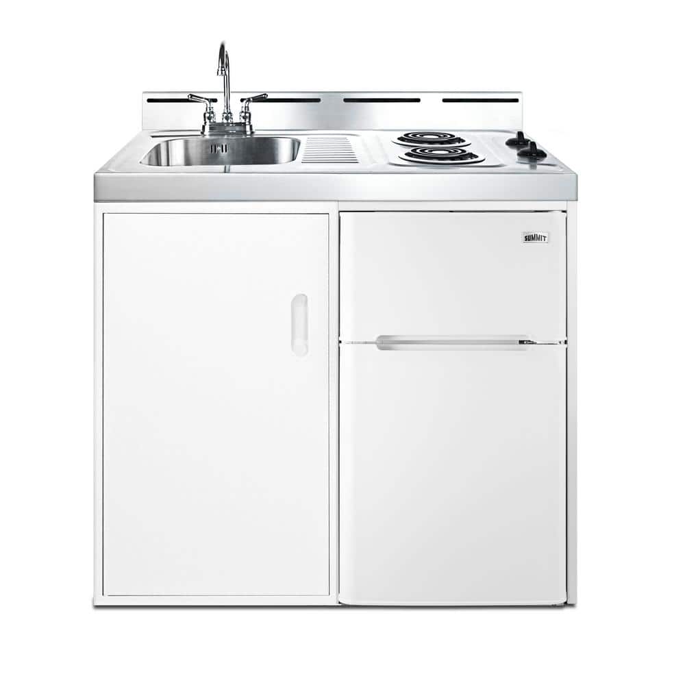 Summit Appliance 39 in. 2.93 cu. ft. Compact Kitchen in White