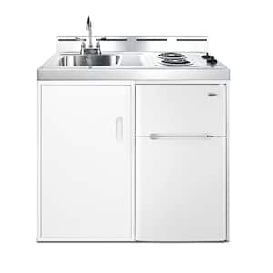 39 in. 2.93 cu. ft. Compact Kitchen in White