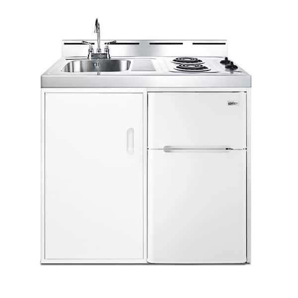 Summit Appliance 48 in. Compact Kitchen in White C48EL1P - The Home Depot