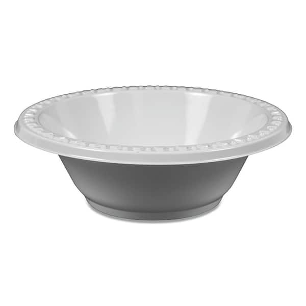 Party Plastic Premium Dinnerware, Bowl, 12 oz, White, 25/Pack