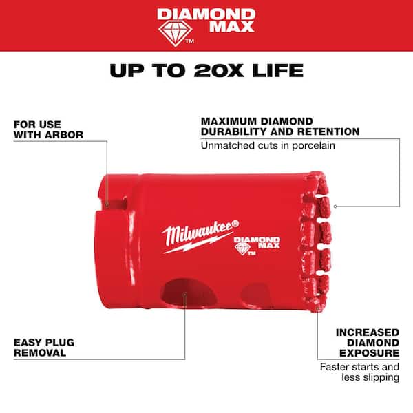 1-1/4 in. Diamond Plus Hole Saw 1-1/4 in. Diamond Plus Hole Saw