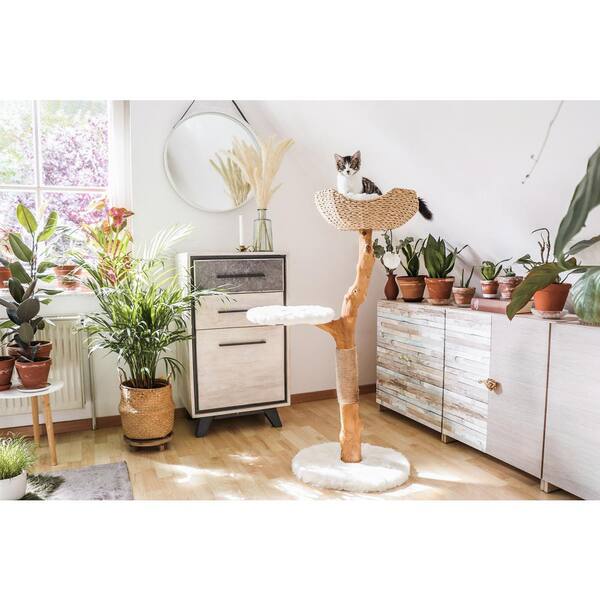 Mau Lifestyle Uni Cat Tree Pani 117 Wht B The Home Depot