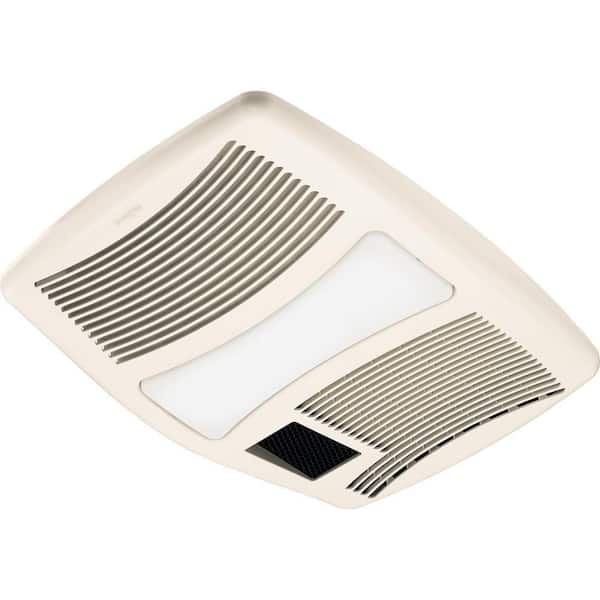 110 Cfm Ceiling Bathroom Exhaust Fan, Quietest Bathroom Fan With Light And Heater