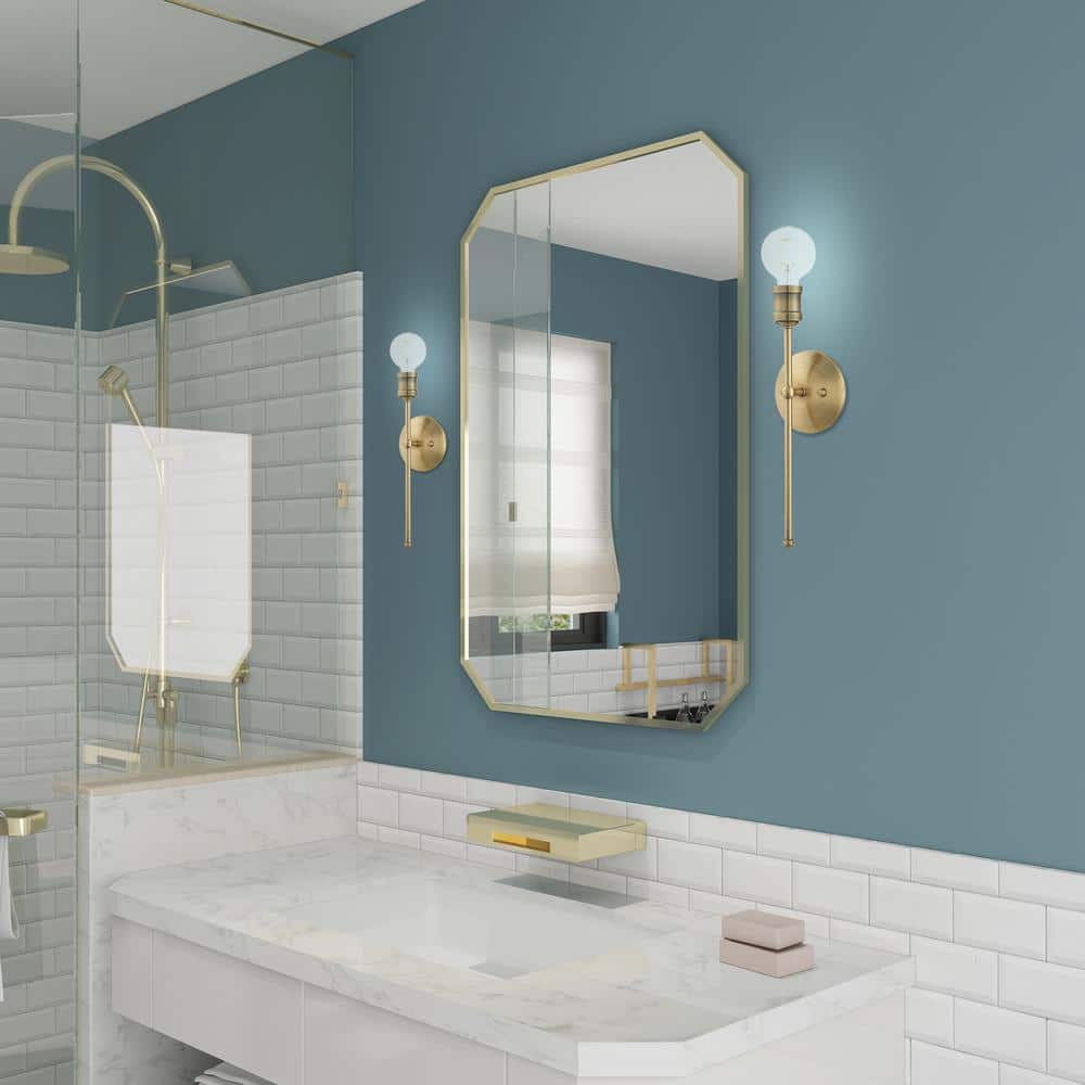 Lansdale 15'' Antique Brass Dimmable Wall Sconce