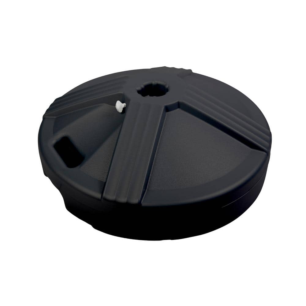 us weight durable 50 pound umbrella base designed to be used with a patio table (black)