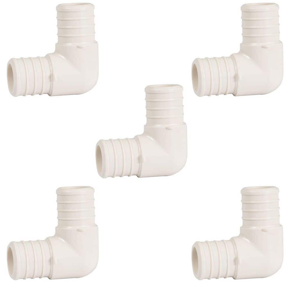 1 in. Plastic PEX Poly Alloy 90-Degree Elbow Barb Pipe Fitting (5-Pack) price history on PriceWatchPro
