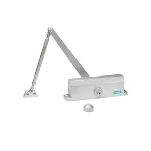 Commercial Grade 3 Door Closer with Backcheck in Aluminum with Cover, Parallel Arm, and Thru Bolts - Size 4