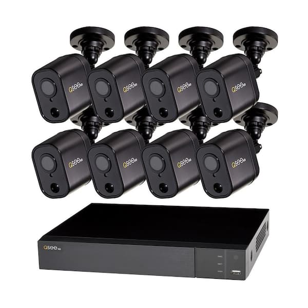 Q-SEE 8-Channel 1080p 1TB Video Surveillance DVR System with 8 PIR Cameras