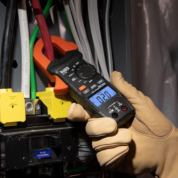 Klein Tools - 400 Amp Digital Clamp Meter Electrical Testet Set, Non-Contact Voltage Tester, Recepticle Tester and Voltage Tester