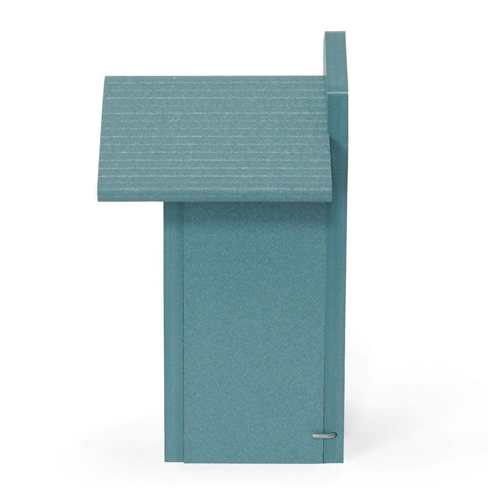 Lake Blue Recycled Poly-Lumber Hanging Bluebird House