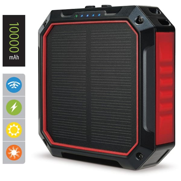 Mregb Solar Charger Power Bank 42800mAh, Portable Charger, Solar Power Bank,External Battery Pack 5V3.1A Qc 3.0 Fast Charger Built-in Super Bright Flashlight (Orange