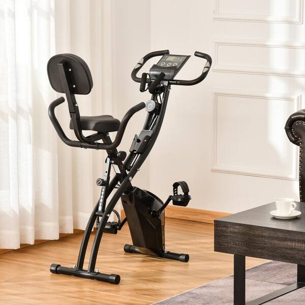 Tidoin Black Steel Folding Electric Exercise Bike with Adjustable Seat, 8-Level Magnetic Resistance and LCD Display DHS-YDW1-6697 - The Home Depot Tidoin Black Steel Folding Electric Exercise Bike with Adjustable Seat, 8-Level Magnetic Resistance and LCD Display DHS-YDW1-6697 - The Home Depot