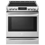6.3 cu. ft. Smart Slide-In Electric Range with ProBake Convection, Induction, Self-Clean Oven in Stainless Steel