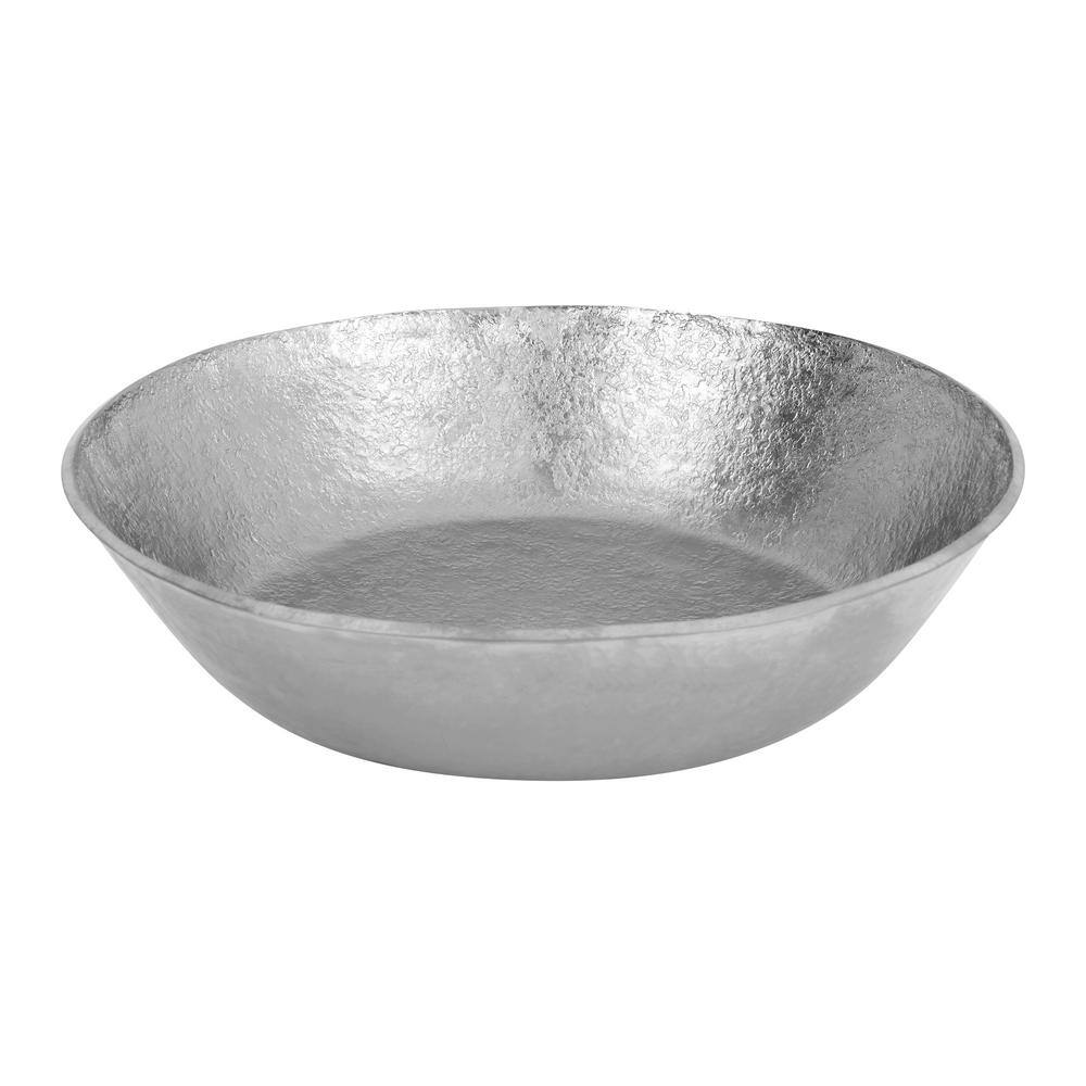 Terra Firma 17 in. Round Bathroom Vessel Sink in Gray Nickel-Plated Copper price history on PriceWatchPro