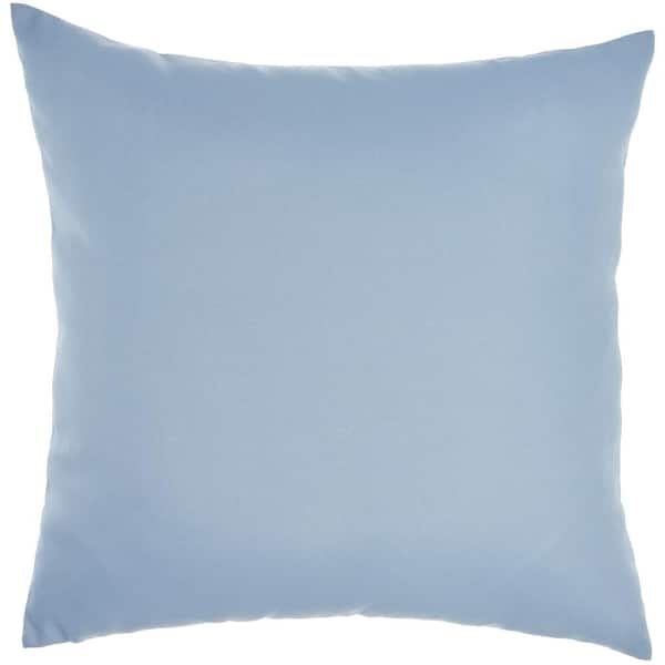 Blazing Needles 4-Pack Solid Sea Blue Rectangular Throw Pillow in the  Outdoor Decorative Pillows department at