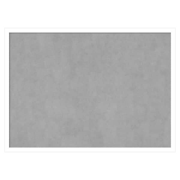 Amanti Art Svelte White 29 in. x 21 in. Magnetic Board, Memo Board