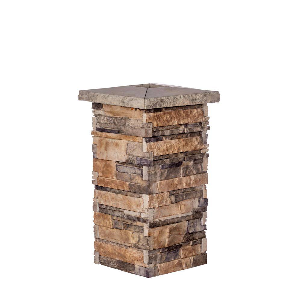 18 in. x 48 in. Dakota Sunset with a Sand Split Cap Stone Pillar Kit price history on PriceWatchPro