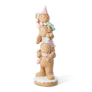 Glitzhome 28 in. H MGO Christmas Santa Porch Decor