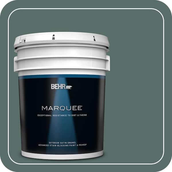 BEHR MARQUEE 5 gal. #N430-6 Meteorological Satin Enamel Exterior Paint & Primer
