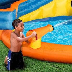 Multi-color Pipeline Twist Kids Inflatable Backyard Waterpark Activity Play Center