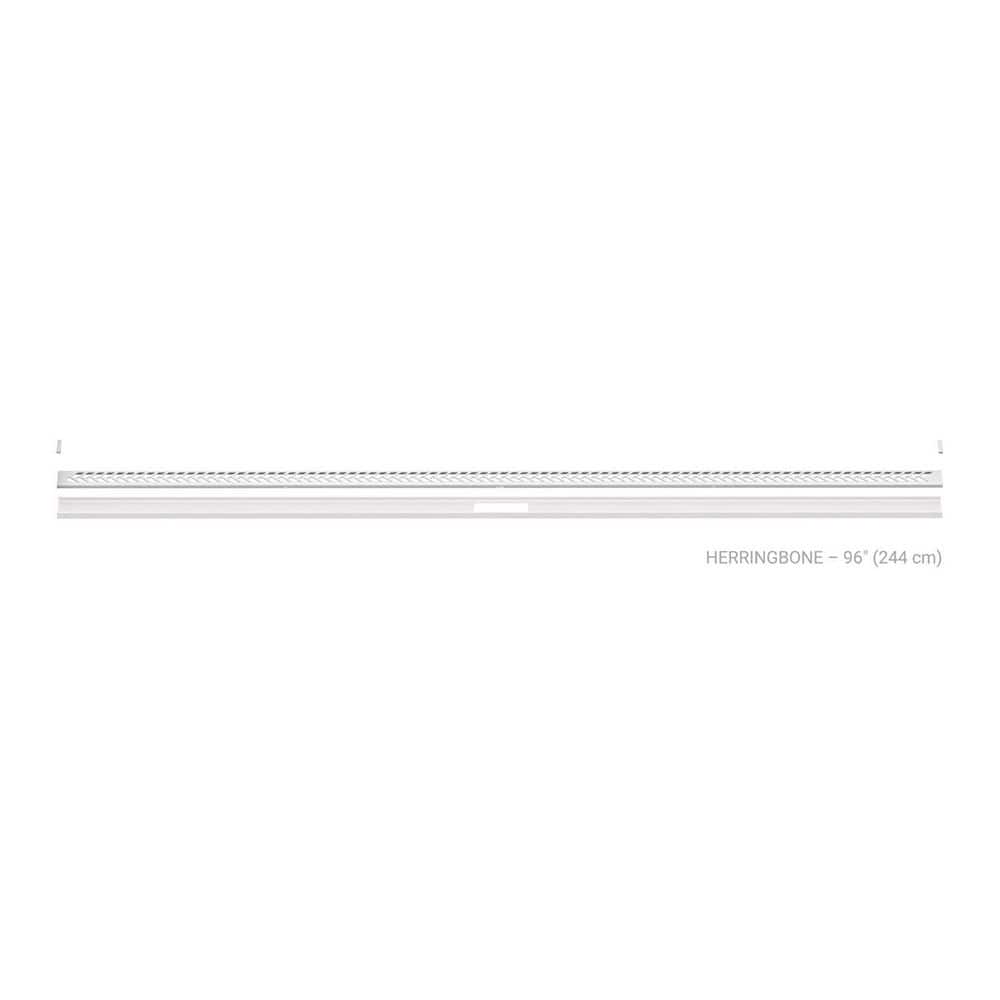 Kerdi-Line-Vario Matte White 96 in. Herringbone Grate and Channel Floor Installation Kit for Accessory price history on PriceWatchPro