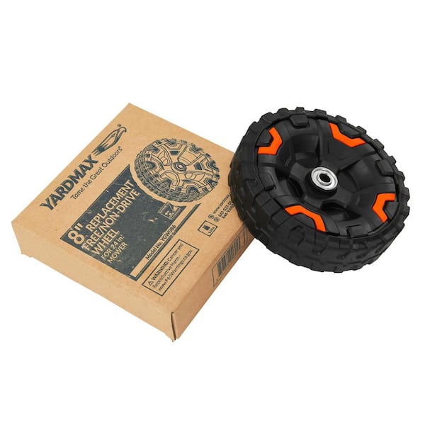 YARDMAX 8 in. Replacement Free/Non-Drive Wheel for 24 in. Mower