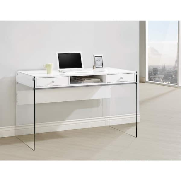 coaster white desk