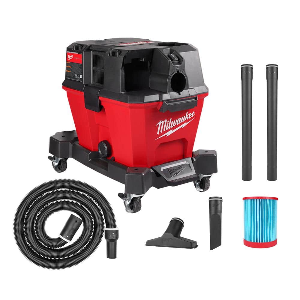 Milwaukee M18 FUEL 6 Gal. Cordless Wet/Dry Shop Vacuum with Filter, Hose,  and Accessories 0910-20 - The Home Depot