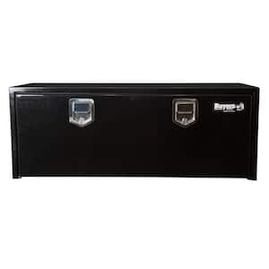 18 in. x 18 in. x 48 in. Gloss Black Steel Underbody Truck Tool Box