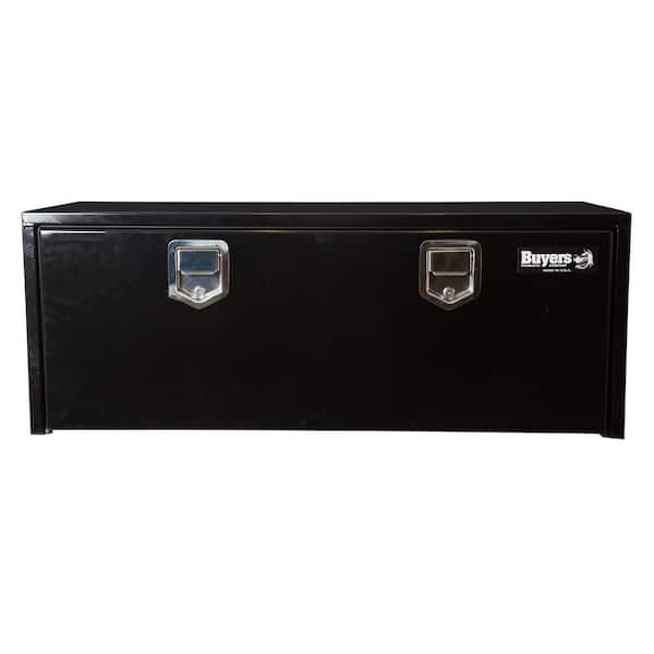 Buyers Products Company 18 in. x 18 in. x 60 in. Gloss Black Steel Underbody Truck Tool Box