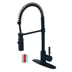 Kaiser Single-Handle Pull-Down Sprayer Kitchen Faucet in Matte Black