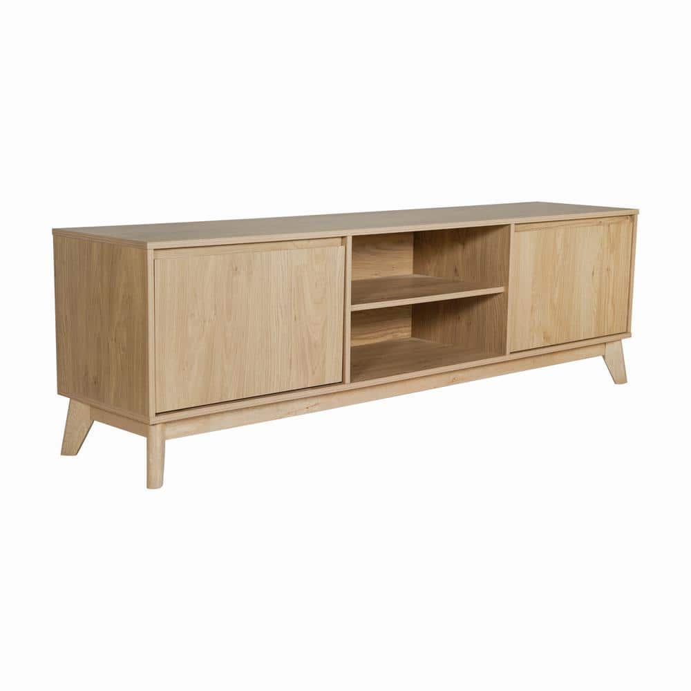 Carnegy Avenue Hatfield Light Natural TV Stand Entertainment