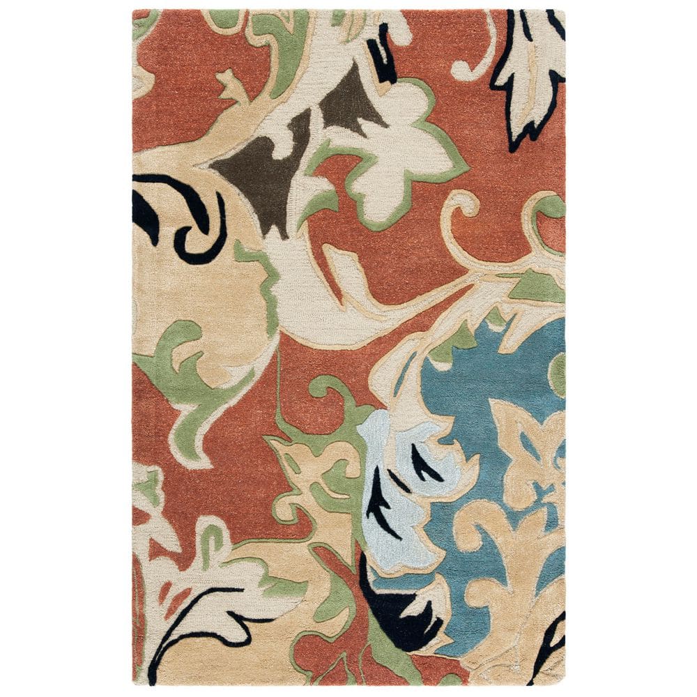 Soho 4 ft. x 6 ft. Rust/Multi Ornate Botanical Area Rug price history on PriceWatchPro