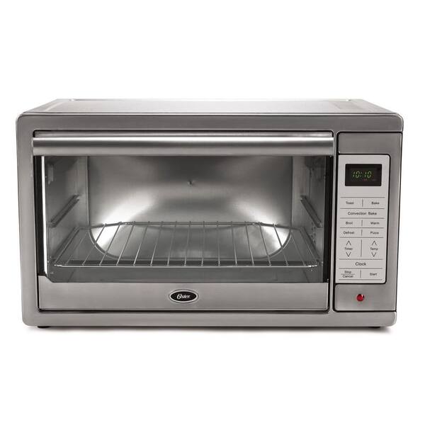Oster 1500 W 4-Slice Brushed Stainless Programmable Toaster Oven