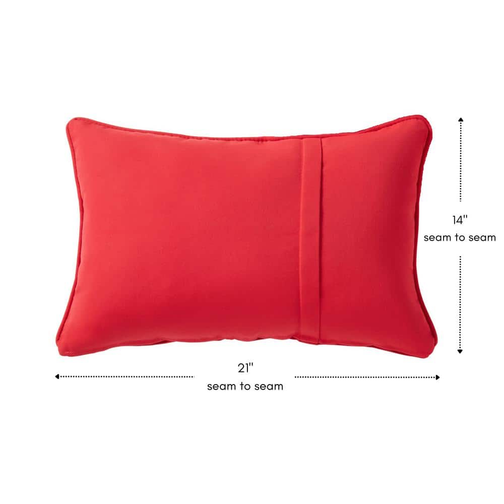 Jockey Red Sunbrella Outdoor Rectangle Throw Pillow Set