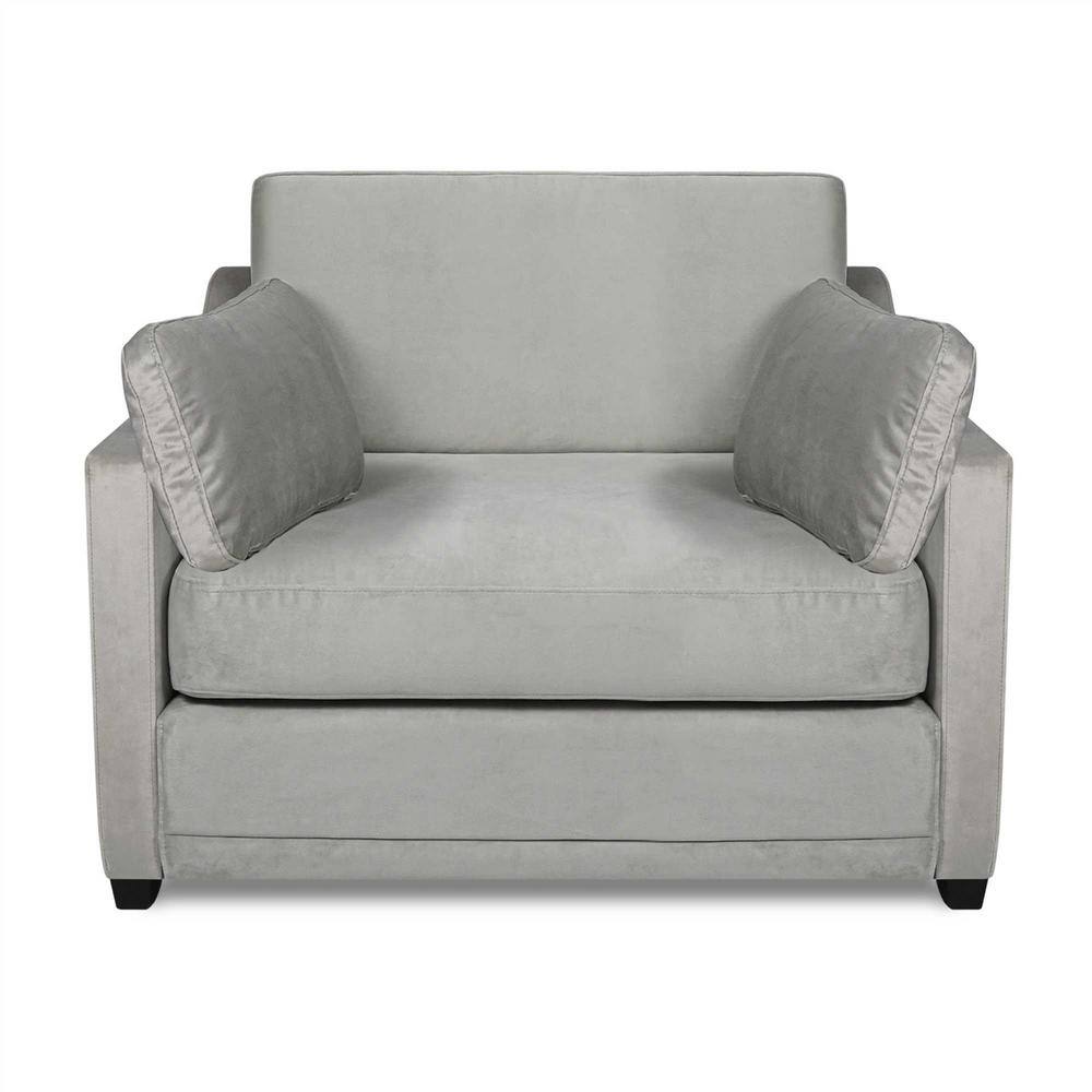 Clovis Light Gray Track Arm Accent Chair CZA-1634B-S-LG - The Home Depot