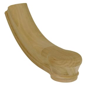 Stair Parts 7010 Unfinished Poplar Starting Easing Stair Handrail Fitting