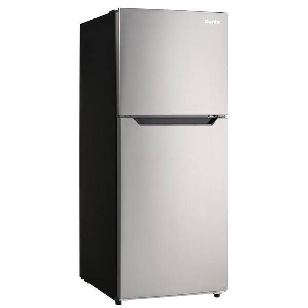 Reviews For Danby 10 1 Cu Ft Top Freezer Refrigerator In Stainless Steel Counter Depth Dff101b1bsldb The Home Depot