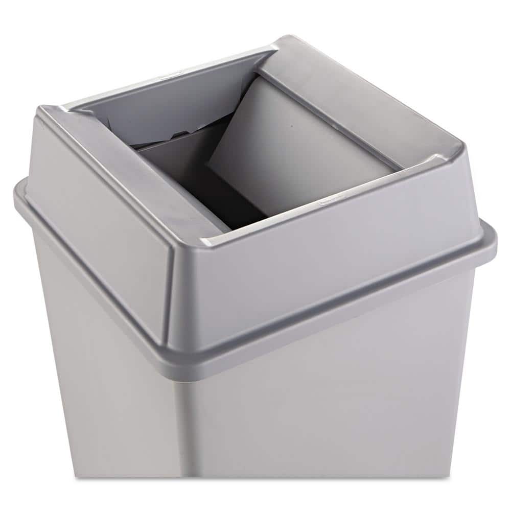 Gray Square Swing Top Lid for Waste Containers