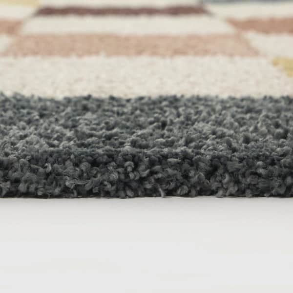 Cavalcanti Cream 5 ft. 3 in. x 7 ft. Checkered Area Rug
