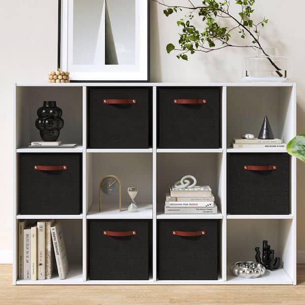 K.H.A.A.Aページ‼️ブラック３段BOX Amazon.com - STOREONE 13 Inch Cube Organizer Bins ,Black Fabric