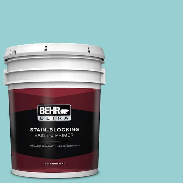 BEHR ULTRA 5 gal. #M460-3 Big Surf Flat Exterior Paint & Primer