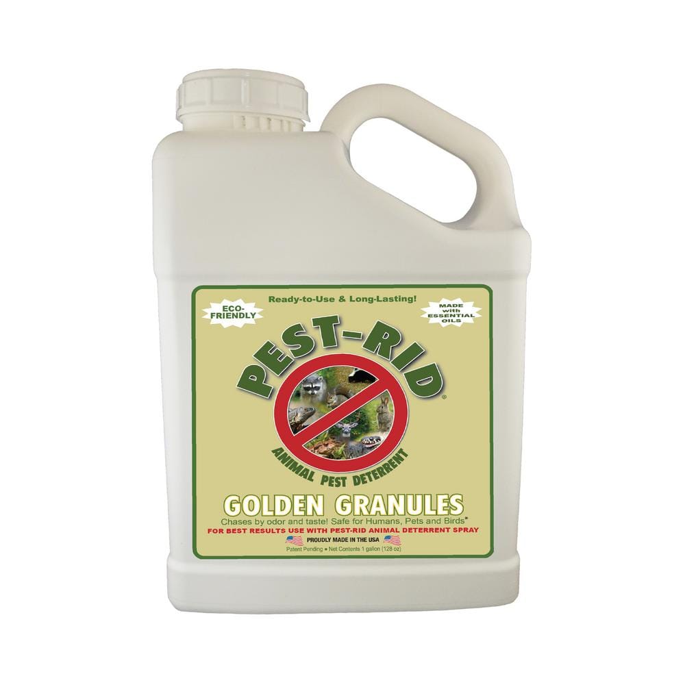 1 Gal. Ready-to-Use Pest Rid Golden Granules Deterrent PR2002GG - The Home  Depot