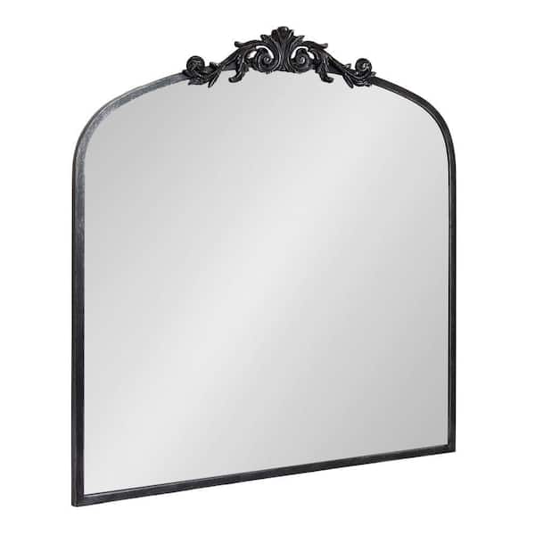 Kate and Laurel Aren dahl 28.00 in. W x 30.00 in. H Black Arch Traditional Framed Decorative Wall Mirror