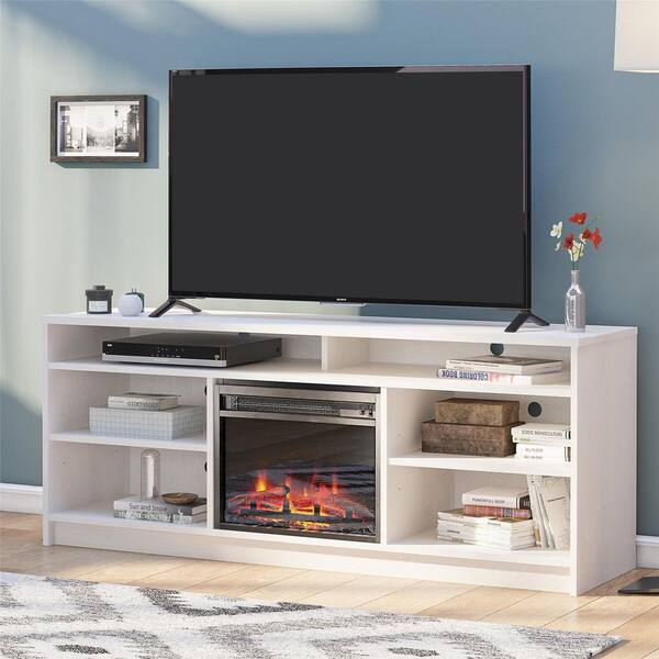 Ameriwood Home Hendrix 65 in. TV Stand with Electric Fireplace