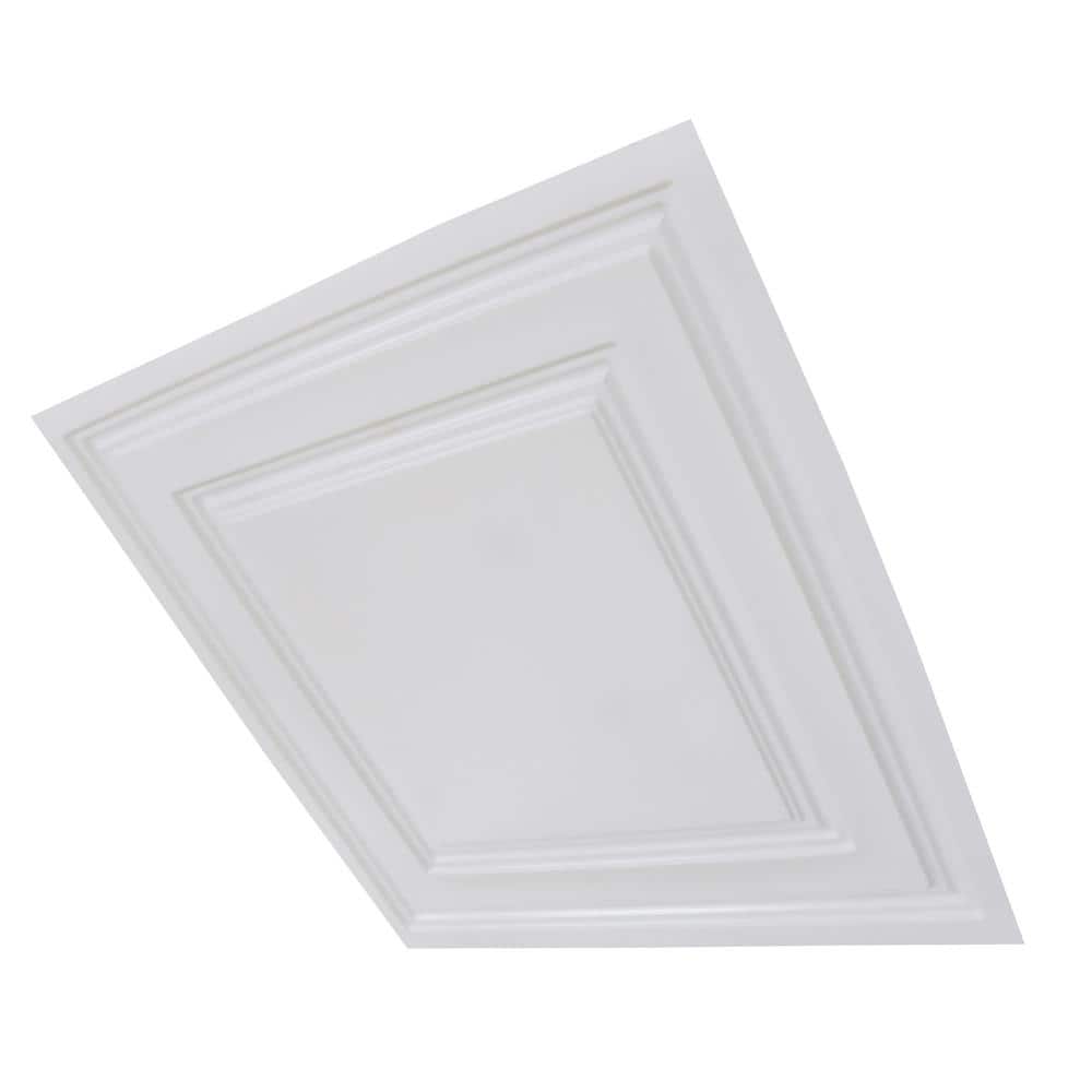 Economy 2 ft. x 2 ft. White PVC Decorative Ceiling Tile